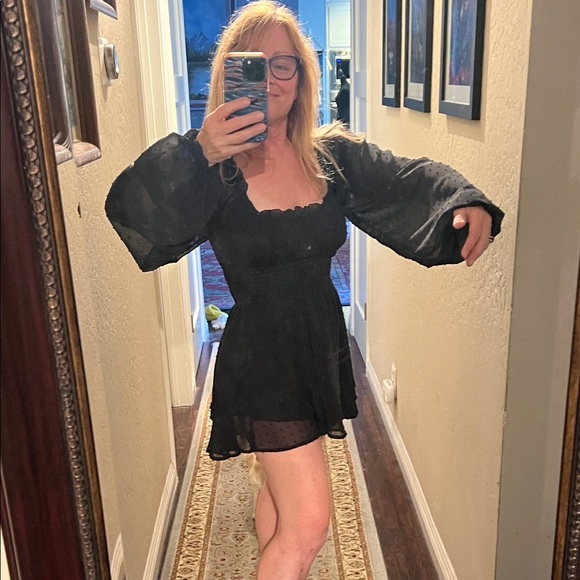 Urban Outfitters Urban Outfitters Black Romper Black Mini Size SP - Picture 7 of 7